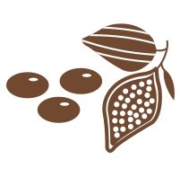 Milk chocolate icons by aariafoods